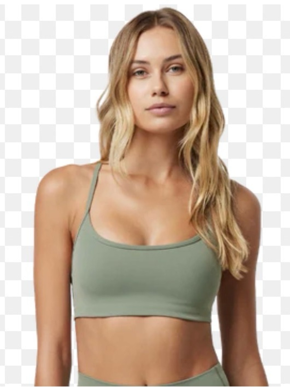 Vuori Pistachio All the Feels Scoop Neck Bra